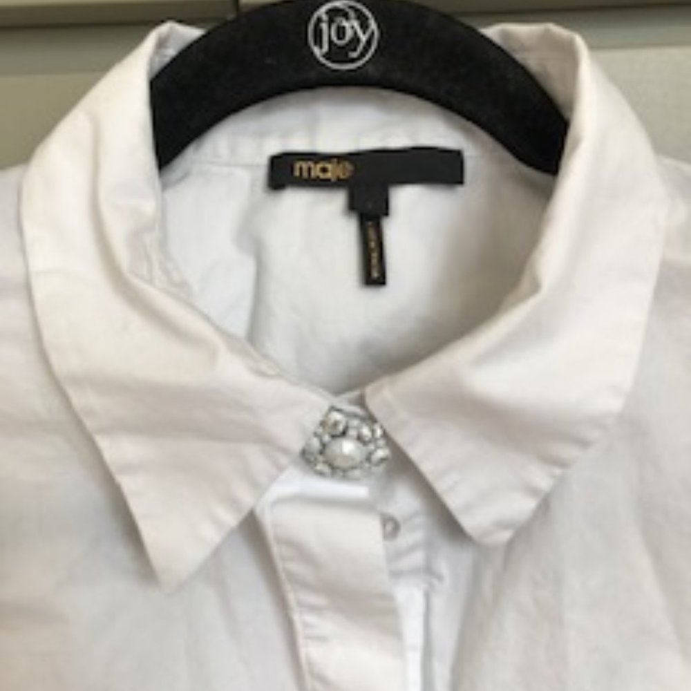 Maje 100% Cotton Long Sleeves Shirt - Picture 6 of 11